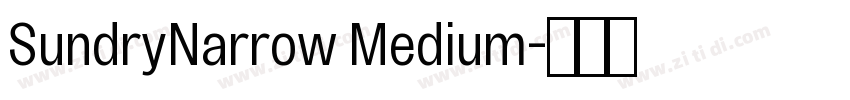 SundryNarrow Medium字体转换